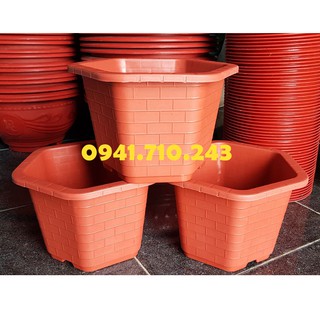Chậu nhựa lục giác FA450 đường kính 32cm x cao 22cm - Shopchaucanh