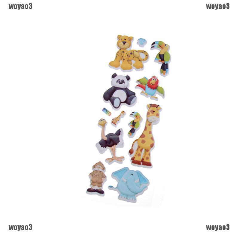 Miếng Dán Trang Trí Hình Động Vật 3D Độc Đáo