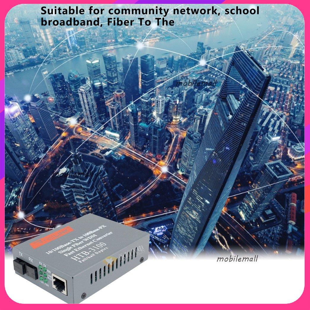 Set 2 Bộ Chuyển Đổi Sợi Quang Htb-3100Ab-25Km Chuyên Dụng | BigBuy360 - bigbuy360.vn