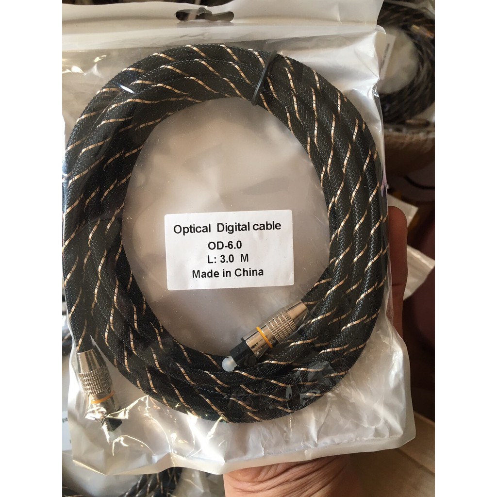 Dây audio quang optical dài 2m, 3m, 5m