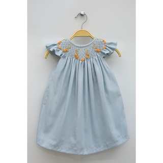 Đầm smock đôi mẹ và bé xanh ngọc