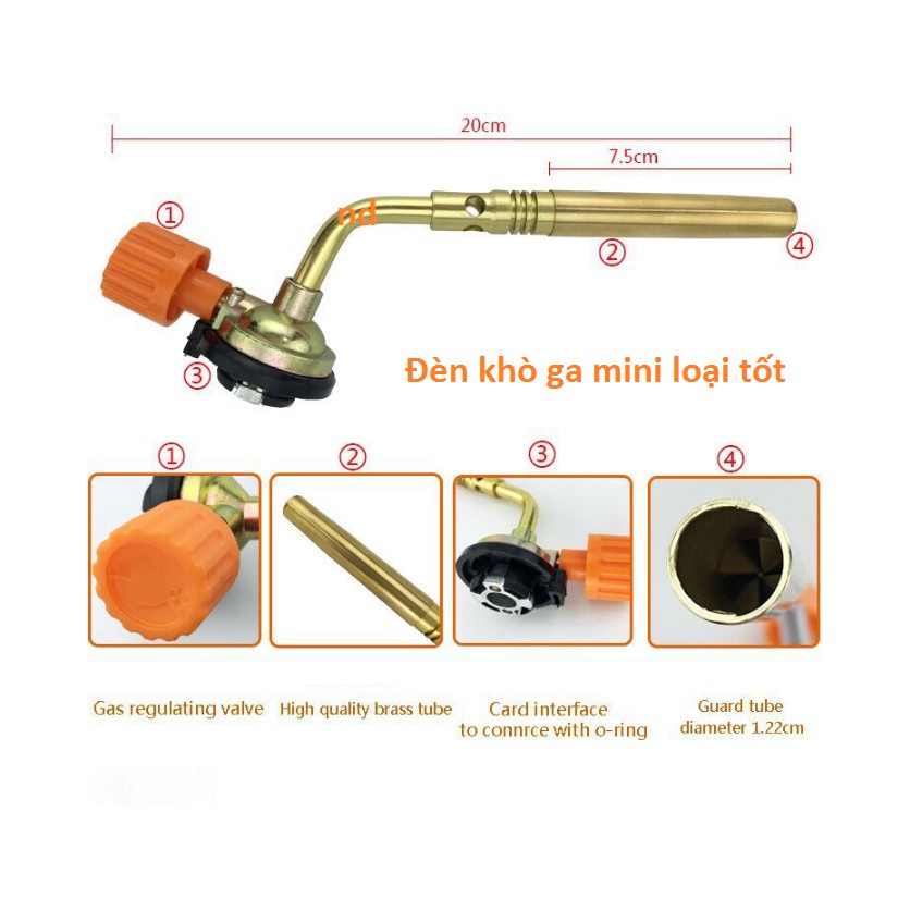 Đầu khò gas có thể điều chỉnh tiện dụng cho nướng thịt BBQ - 6358