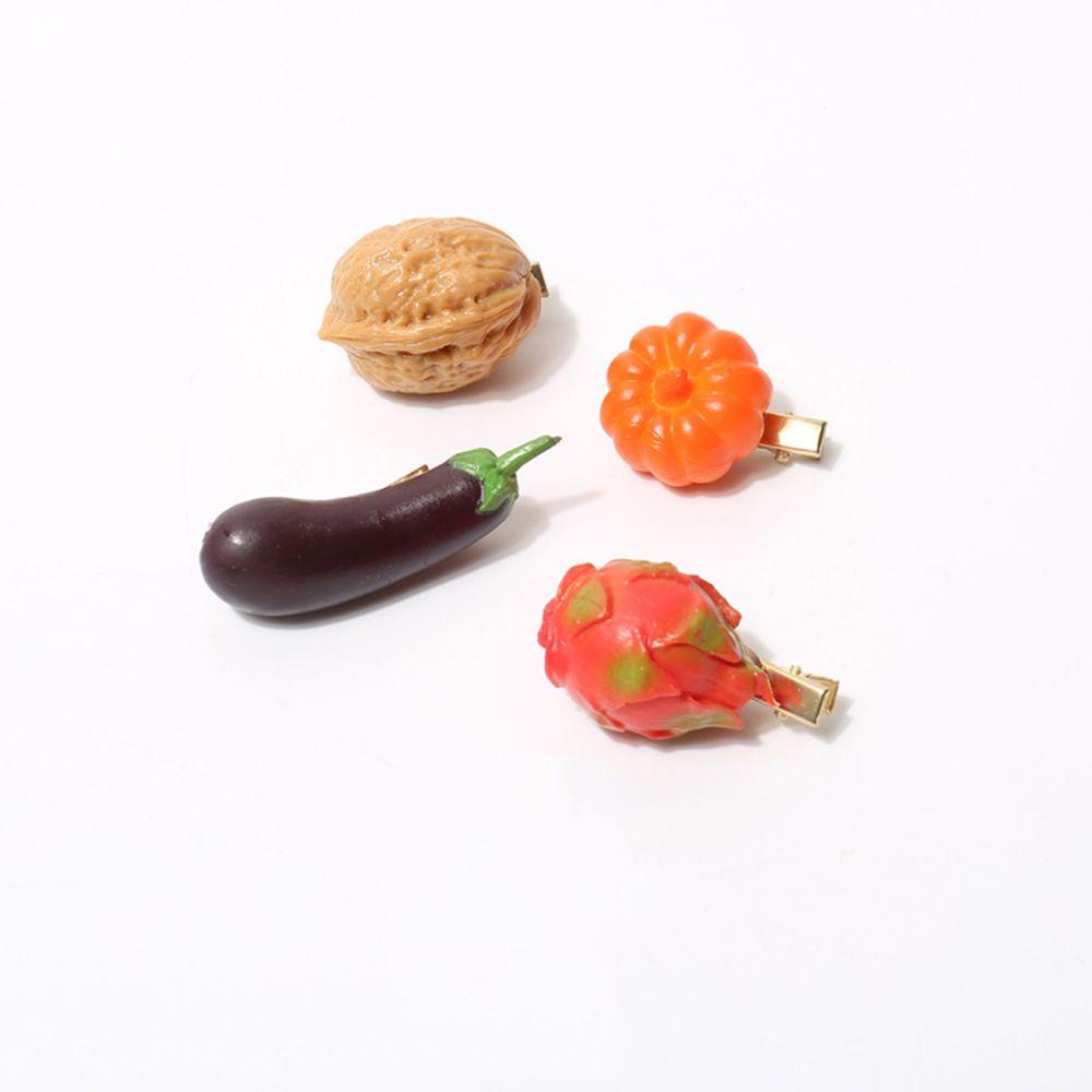 Kẹp Tóc Nhựa Hình Trái Óc Chó Ngọt Ngào Cho Nữ