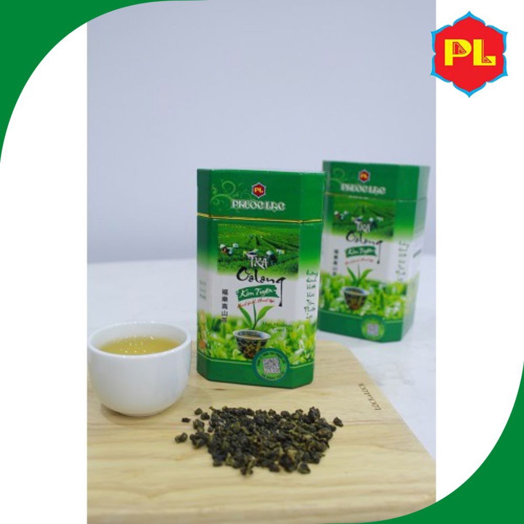 Trà ô long cao cấp (oolong) 250g Kim Tuyên Phước Lạc - Hộp trà biếu