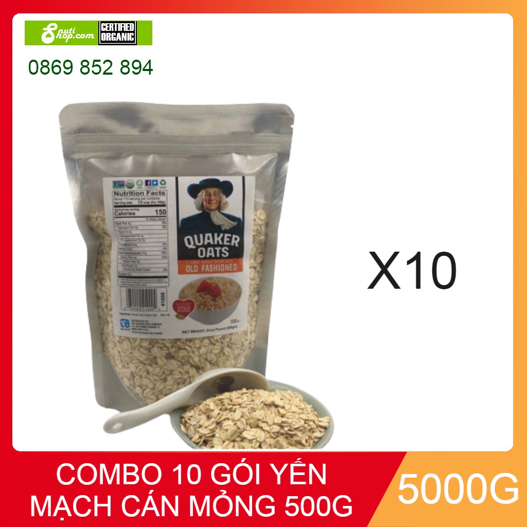 Combo 10 gói yến mạch 500gr