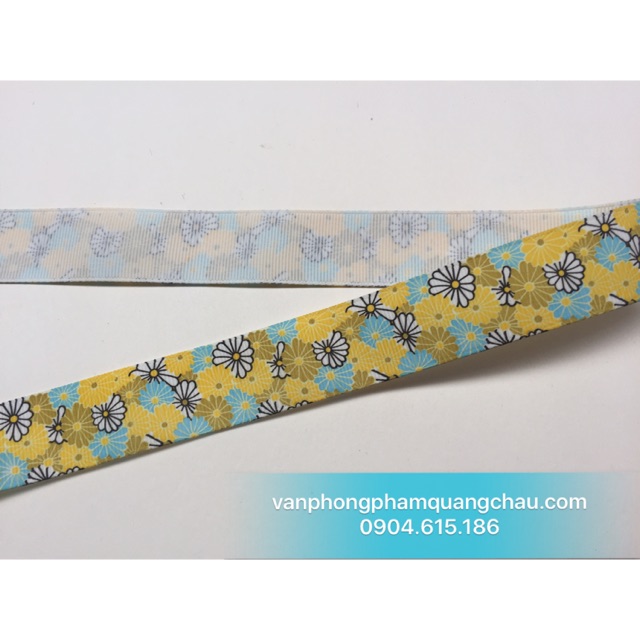 Ruy băng vải gân bản 2,5cm - Dài 01 mét