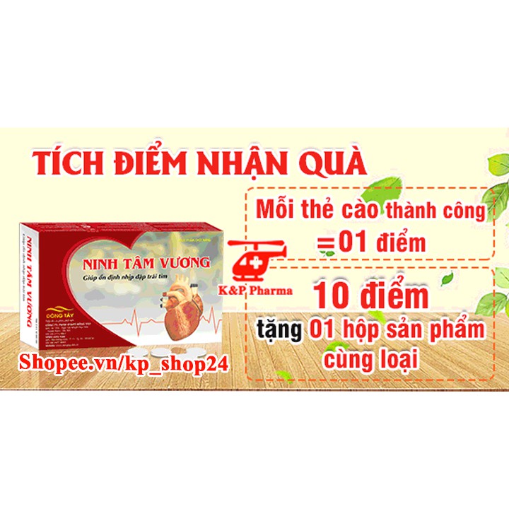 ✅ [6 TẶNG 1] Ninh Tâm Vương – Giúp giảm hồi hộp, tim đập nhanh, tăng cường tuần hoàn máu, ngừa suy tim, bệnh mạch vành