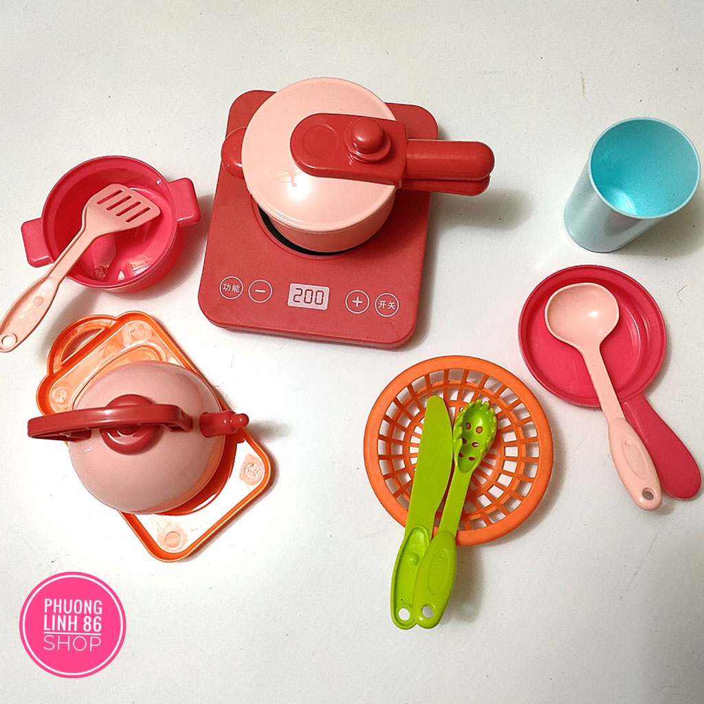 Đồ chơi nhà bếp trẻ em mô phỏng đồ dùng nhà bếp nấu ăn shop Phương linh 86 D29