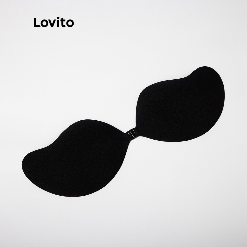 Lovito 2PCS phụ kiện áo ngực silicon thoáng khí chống trượt L12055 (màu đen / Màu sắc)