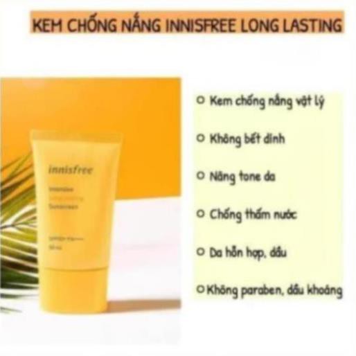 Kem chống nắng Innisfree Intensive Sunscreen - Kem chống nắng cho da dầu, nhạy cảm - Mẫu mới 2021