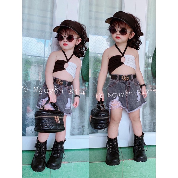 Mũ lưỡi trai hở đầu  cho bé