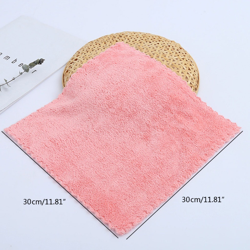 Bộ 2 Khăn Lau Mặt 30x30cm Bằng Vải Muslin Hình Vuông Màu Trơn Cho Bé