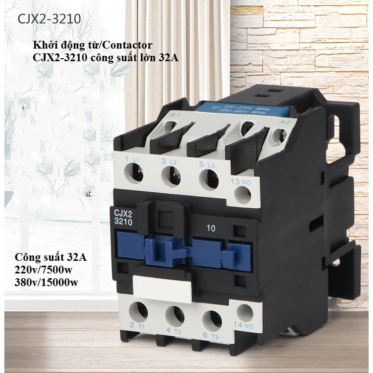 Khởi động từ/Contactor - khởi động từ 1 pha,3pha công suất tải 12A/18A/25/32A từ 0 - 15KW