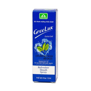 Xịt Thơm Miệng Greelux Extra Cool 12Ml