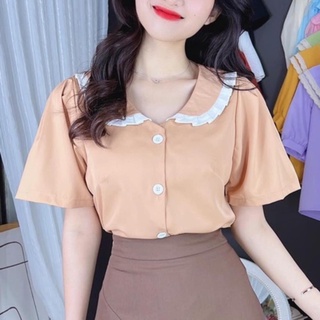 Áo lụa chất mát phom suông che bụng siêu hot