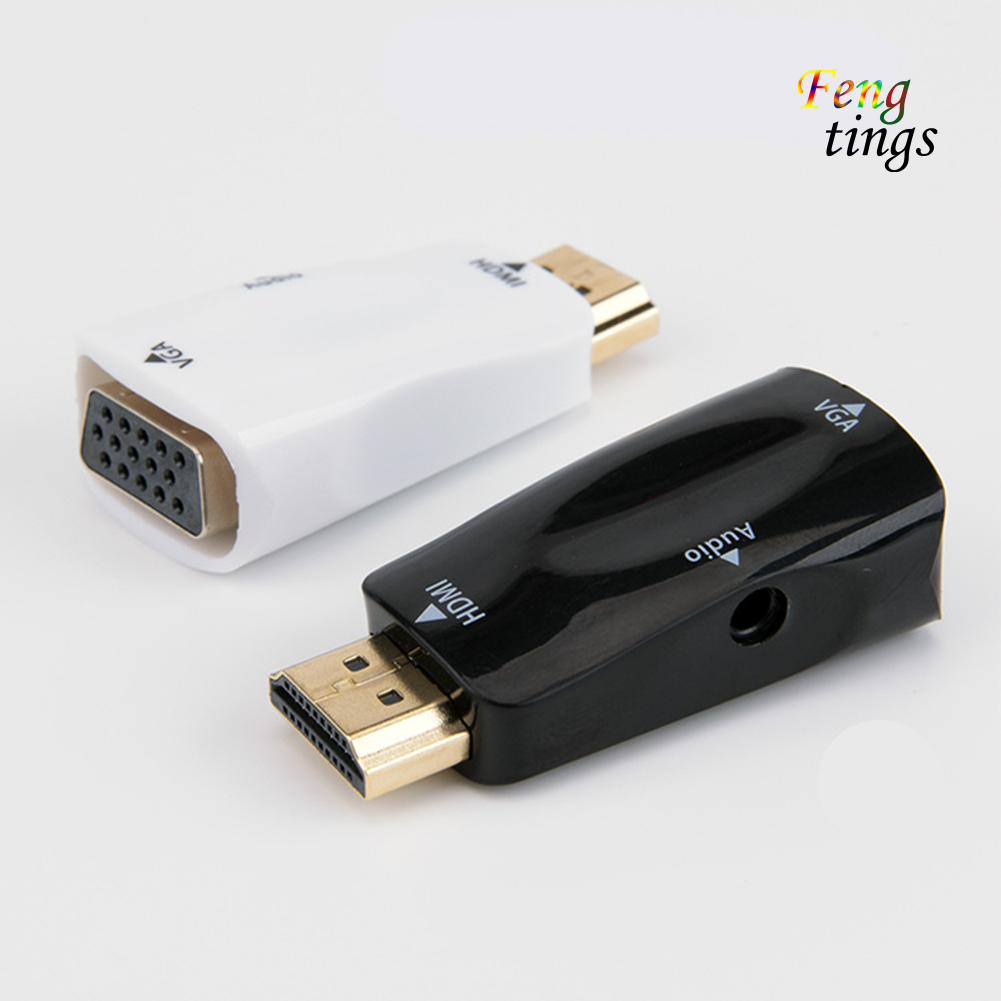 DVD Bộ Chuyển Đổi Âm Thanh Từ Hw2208 Mini 1080p Hdmi-Compatible Sang Vga Cho Pc Laptop Desktop