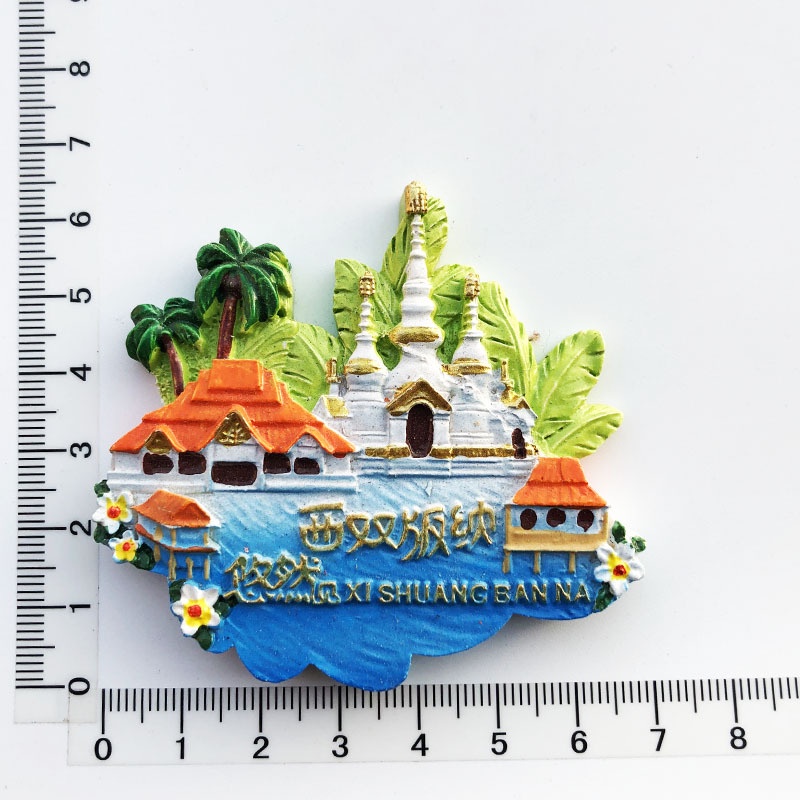 Nam Châm Hít Tủ Lạnh Họa Tiết 3D Phong Cách Trung Quốc Sáng Tạo