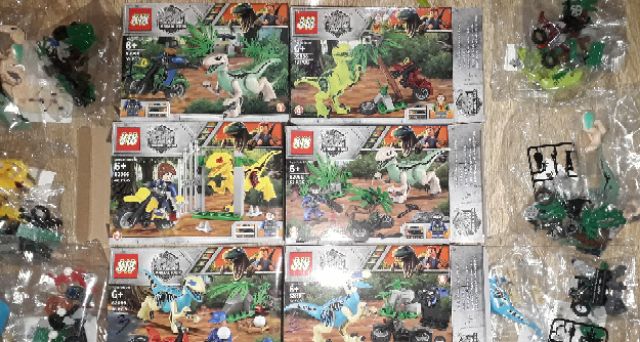 Lắp ráp 1 hộp LegoPubg 82066 Săn khủng Long có trên 100 chi tiết bằng nhựa ABS