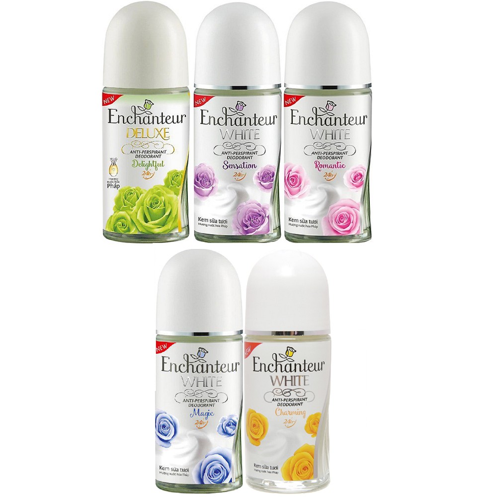 Lăn Khử Mùi Dưỡng Trắng dạng sữa Enchanteur 50ml 100% chính hãng, vov cung cấp và bảo trợ.