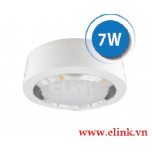 Đèn led downlight nổi tròn cao cấp ELink trắng đen( ánh sáng trắng hoặc vàng)