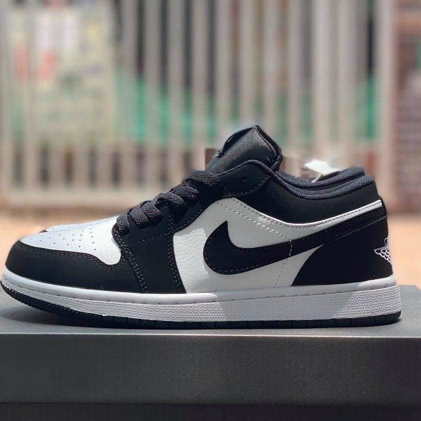 Giày Thể Thao Nam Nữ Jd1,Giày Sneaker JORDAN 1 PANDA Đen Trắng Cổ Thấp, Full Box Full Bill, Full Size ( 36 > 43 )