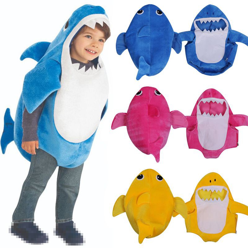 Cartoon Baby Shark Toddlers Kids Halloween Costume Fancy Dress Outfit Gifts