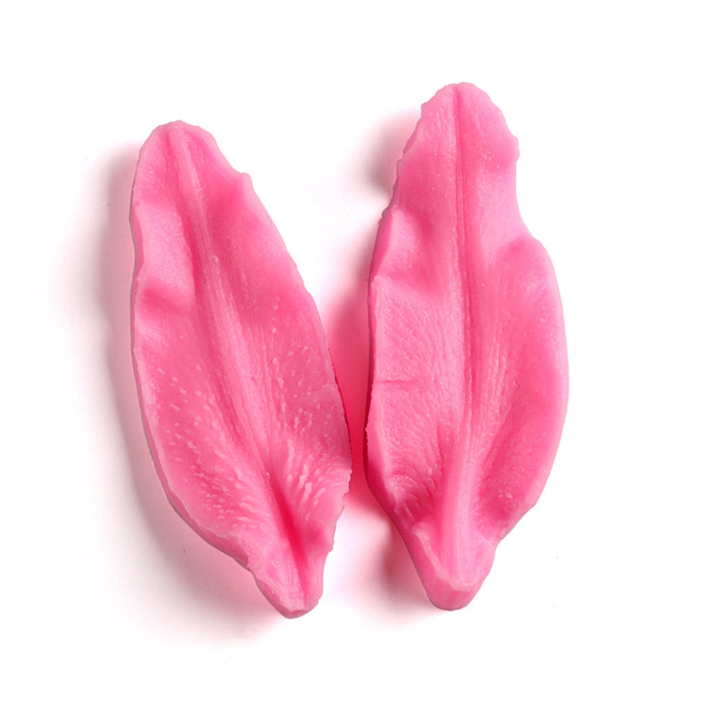 Set 2 Khuôn Silicone Tạo Hình Hoa Lily Trang Trí Bánh