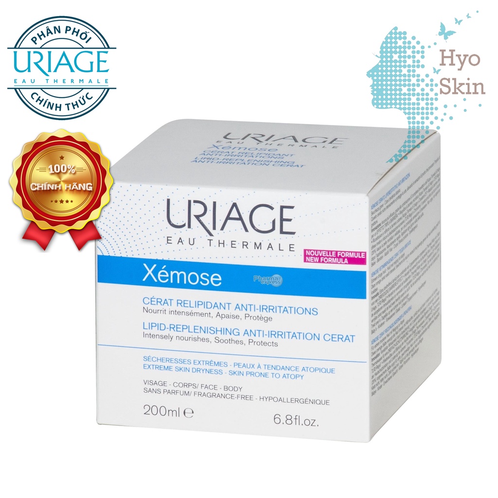 Kem Chăm Sóc Da Khô, Da Bị Ngứa, Bị Viêm Da Cơ Địa, Chàm Cho Da Mặt Và Toàn Thân URIAGE XEMOSE CERAT 200ml