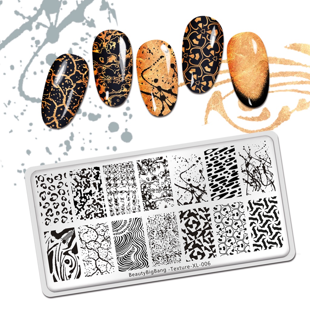 Bảng In Họa Tiết Trang Trí Móng XL-006 6*12cm