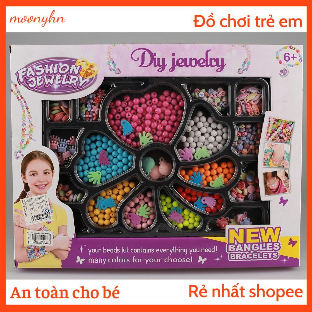 Đồ chơi hộp xâu vòng hạt cườm đáng yêu cho bé, bé sẽ tự tạo cho mình những chiếc vòng xinh xắn MN