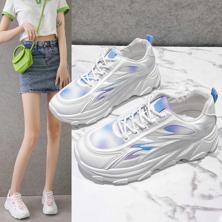 Giày Thể Thao Cột Dây Thoáng Khí Thoải Mái Mũi Tròn Phong Cách Mới