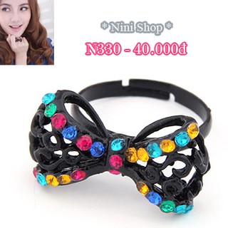 Nhẫn kiễu nơ đáng yêu (kéo sang phải xem thêm mẫu)