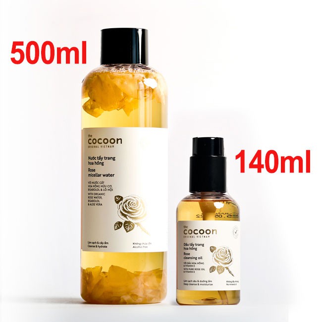 Dầu Tẩy Trang Hoa Hồng Cocoon 140ml