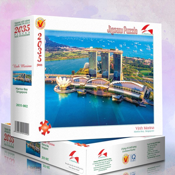 Tranh xếp hình 2035 mảnh - VỊNH MARINA Singapore