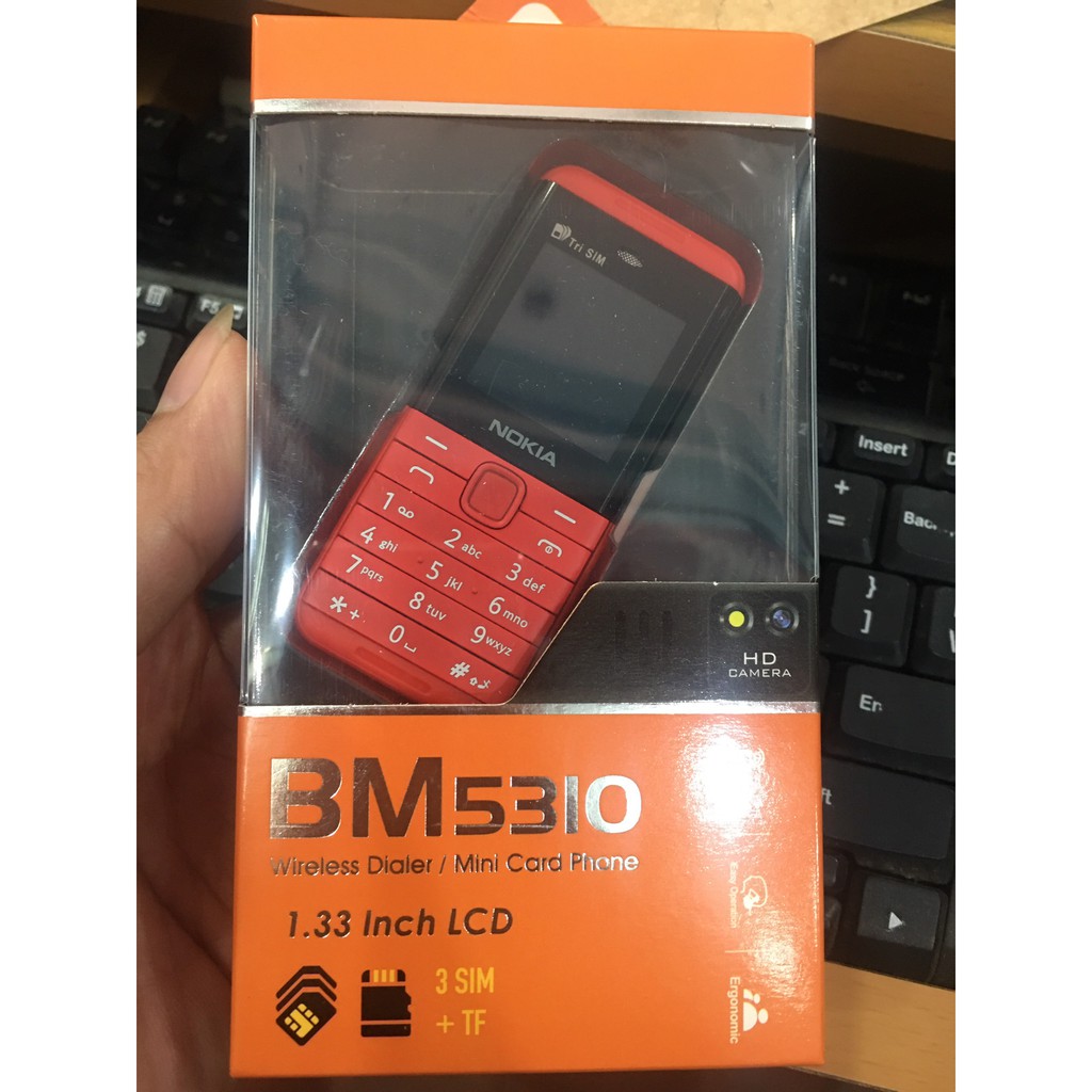 ( cực sốc) Điện thoại mini Siêu Nhỏ B5310  03 sim - chức năng đổi giọng nói , ghi âm cuộc gọi