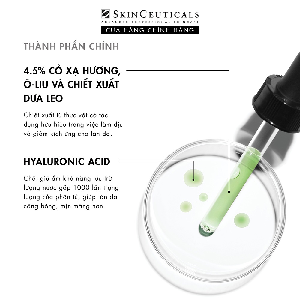 Skinceuticals Phyto Corrective giúp dưỡng ẩm, làm mềm và xoa dịu da 30ml