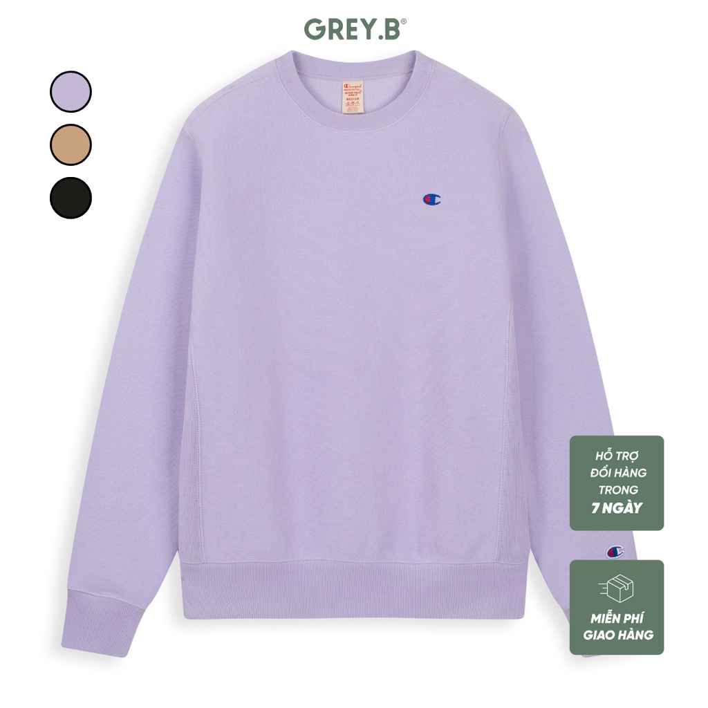 Áo Sweater Champion Logo Phong Cách Hàn Quốc Chính Hãng