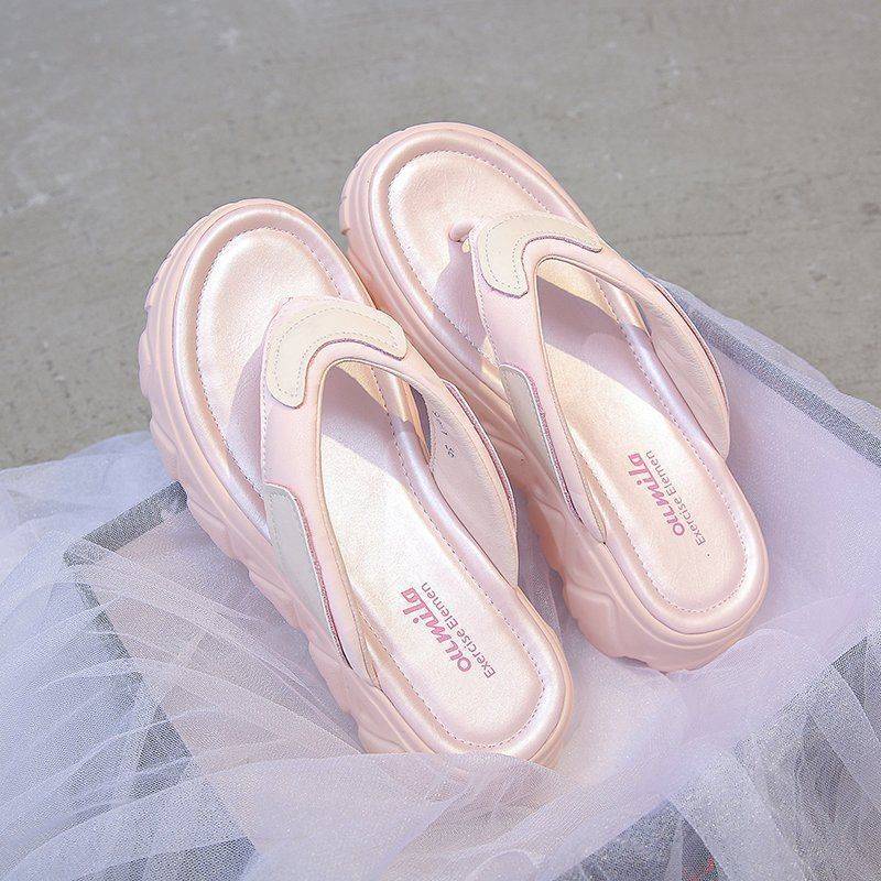 giày sandal nữ Giày Thể Thao Nữ Đế Dày Tăng Chiều Cao