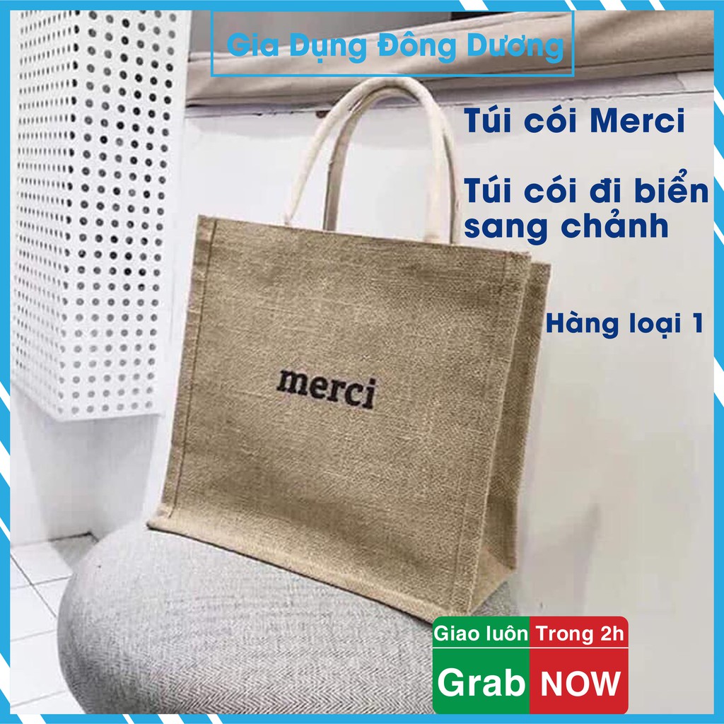 Túi cói Merci mẫu mới 2021