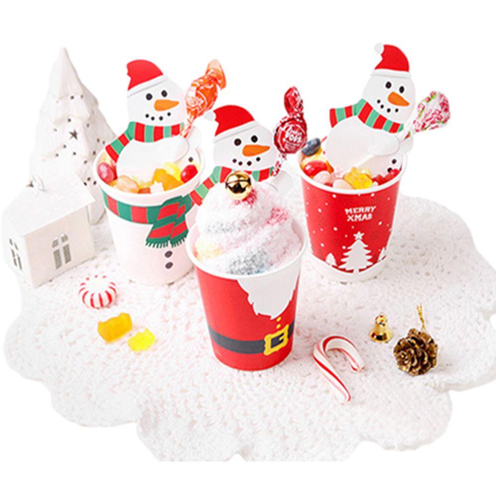 Set 50 Thẻ Trang Trí Giáng Sinh Hình Kẹo Mút Chất Lượng Cao