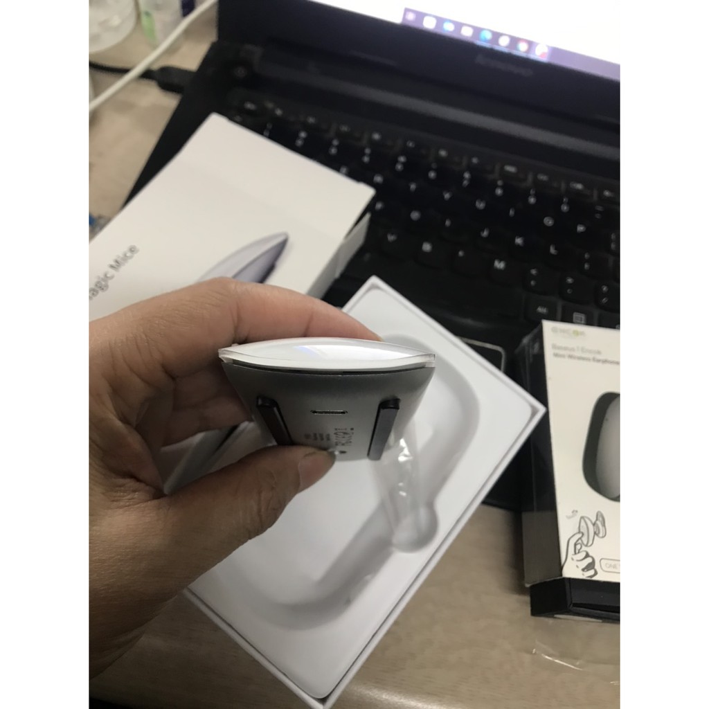 Chuột không dây bluetooth WIWU Magic Mice/Dual Mode Mouse Mice lite WM104 dành máy tính .