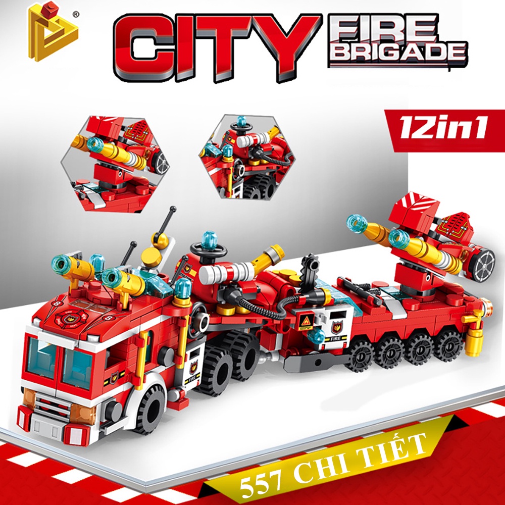 Bộ đồ chơi lego xếp hình lắp ráp robot, tên lửa, ô tô thoải sức sáng tạo cho bé