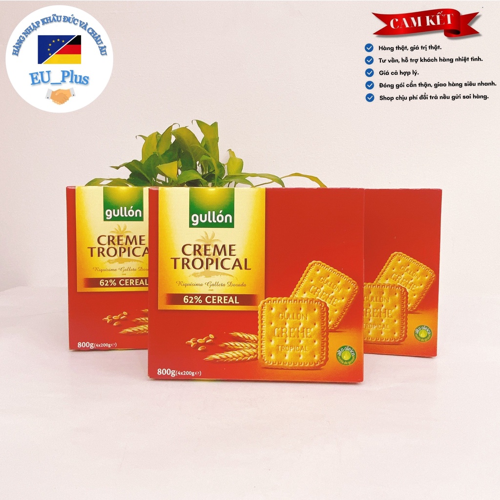 Bánh quy biscuit kem Gullon Tropical 800gr (Gói)