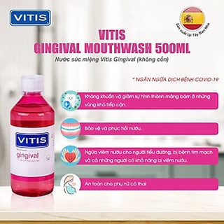 Nước súc miệng viêm nướu Vitis Gingival Mouthwash 500ml Tây Ban Nha
