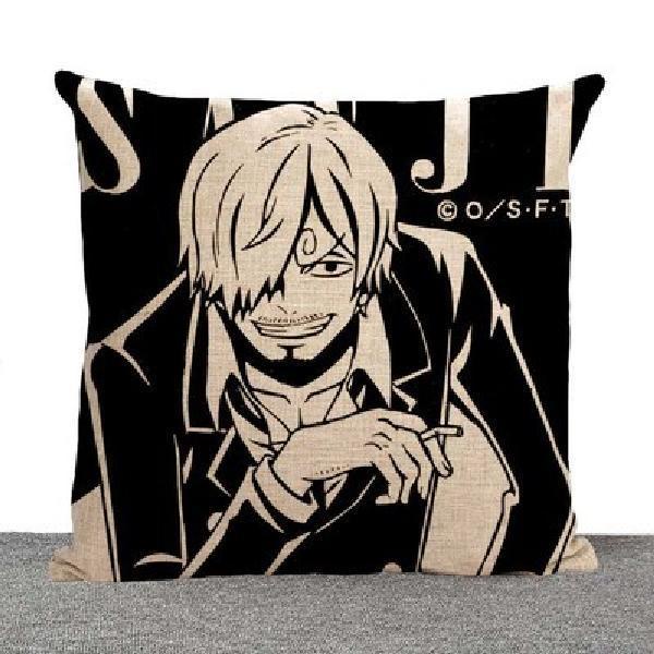 Gối Tựa Lưng Sofa In Hình Luffy ONE PIECE Kích Thước 45x45cm