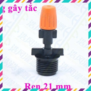 [GIÁ TỐT]  Béc phun sương màu cam và ren 21mm ( nhựa cao cấp) đầu phun không bị tắc, điều chỉnh được lượng nước (1tia)