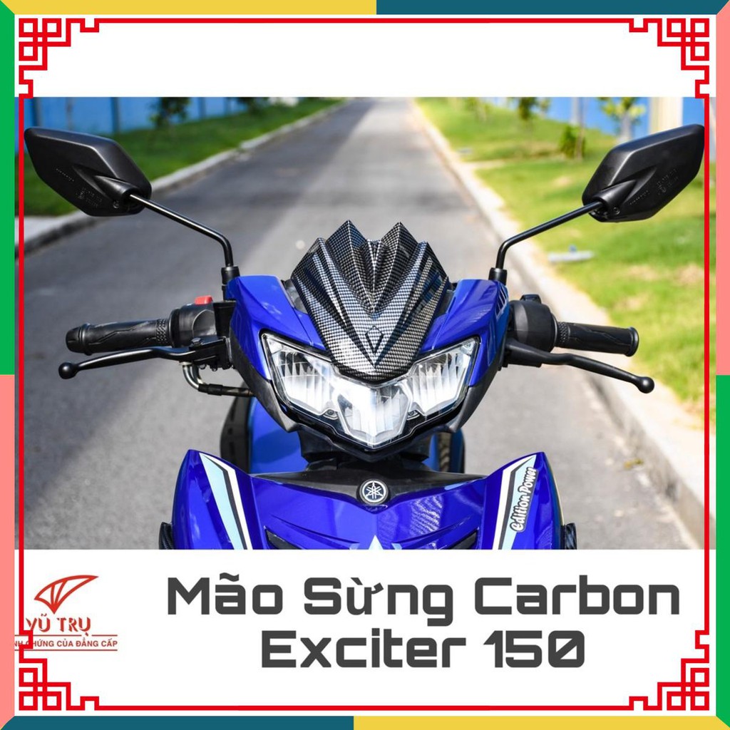 Mão sừng carbon xe Exciter150 hàng chuẩn loại 1