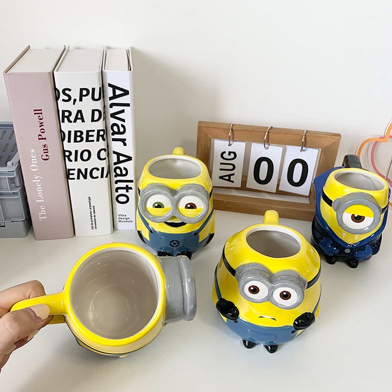Cốc nước minions Cốc Sứ Uống Nước In Hoạt Hình Minions Dễ Thương Tiện Dụng Cho Văn Phòng