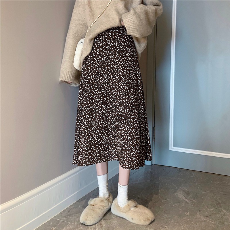 [ORDER] Chân váy dài chữ A hoa nhín vintage dễ thương | BigBuy360 - bigbuy360.vn