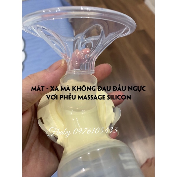 Combo 2 Phễu Mát Xa (Massage) Silicon 24mm/27mm Dành Cho Máy Realbubee/ Medela/Avent/Rozabi/Cmbear/Unimom